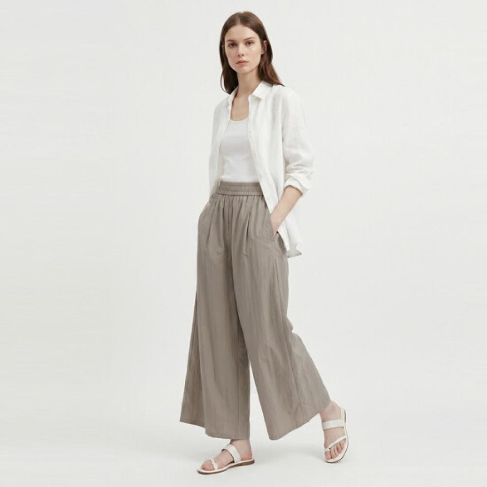 Shop Women Waistband Summer Rustle Skirt Pants Light Brown Pic Wpt 21323