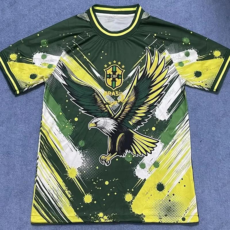 Letnia Nowa Edycja Miasta Brazylii Koszulka Piłkarska Krótki Rękaw Męska T-shirt Trening Piłkarski Codzienna Sportowa Dzieci/Dorośli Góry