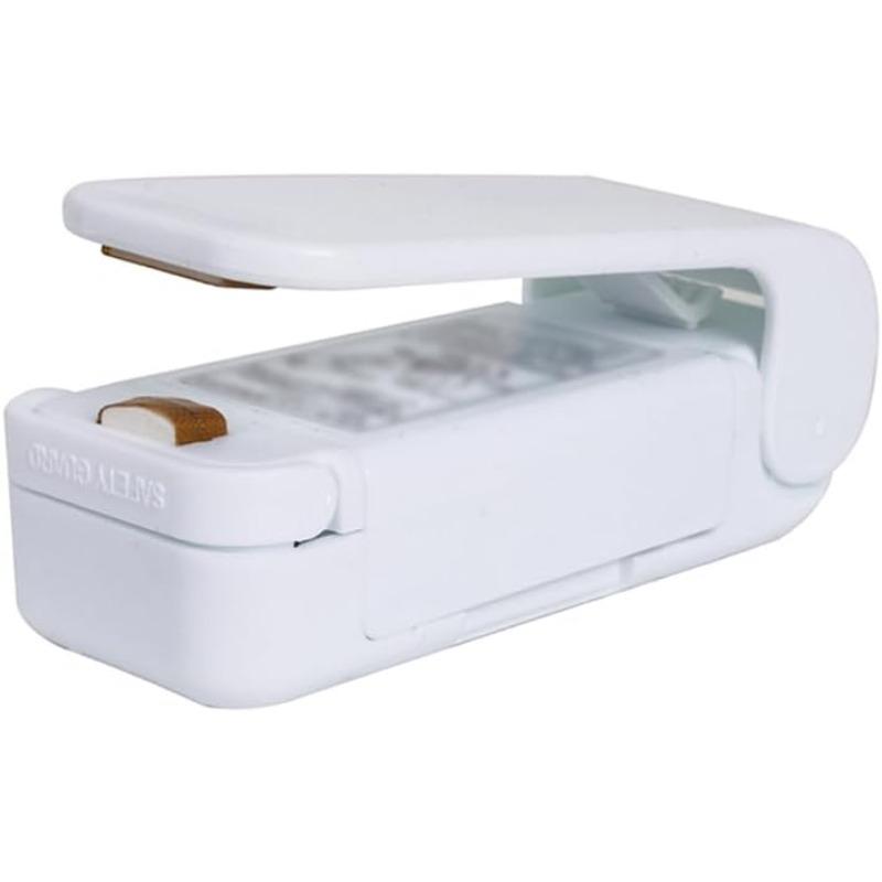 White Mini Heat Bag Sealing Machine Handheld Mini Heat Sealing Machine Thermoplastic Food Bag Sealing Portable Sealing Machine белый