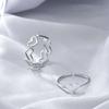 Hollow Love Ring Women's Open Ring Niche Design Sense Ins Cold Wind Woman, Index Finger Personality Ring