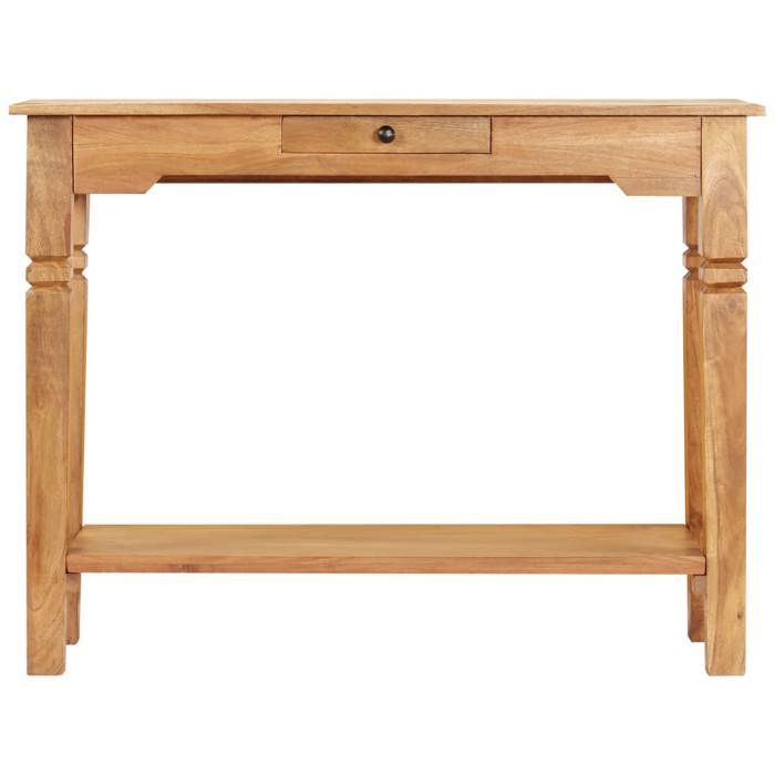 Table console - vidaXL - 100x40x76 cm - Bois d'acacia massif - Finition laquée - Rustique