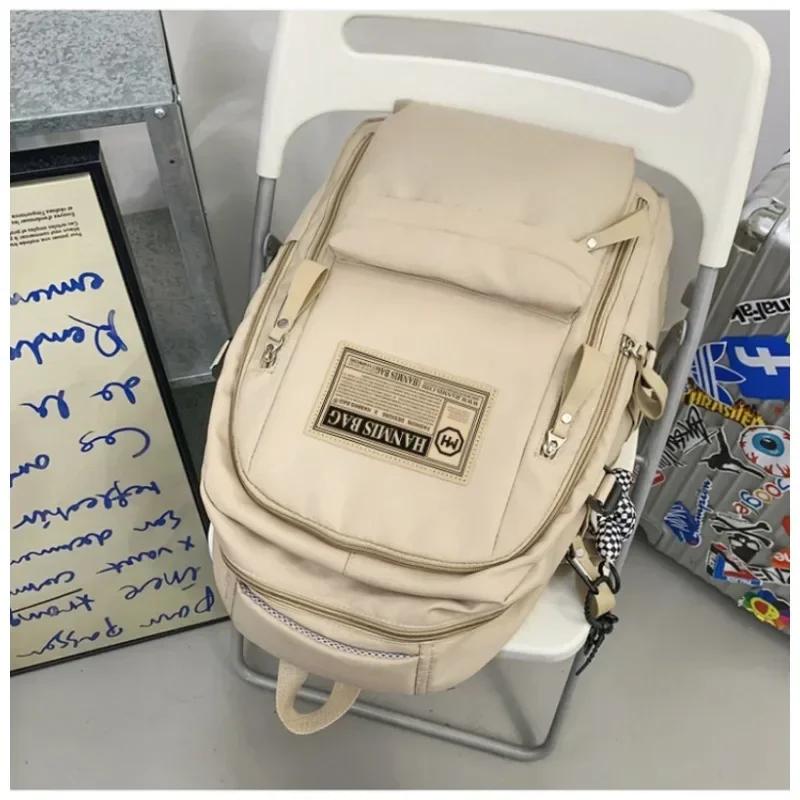 Large capacity satchel for student course bag  elegant and versatile for female students