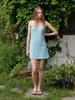 HETHERMENT Fuzzy Halter Dress (Powder Blue)