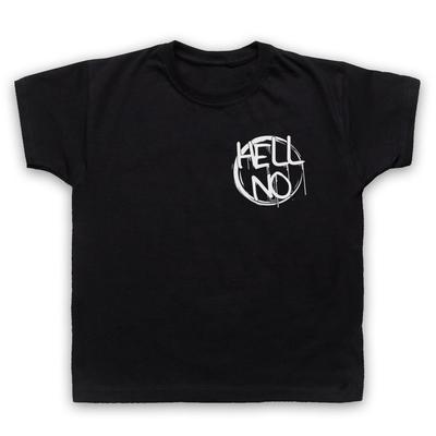 Hölle Nein Slogan Brustdruck Lustiger Witz Komödie Ironisch Kinder Kinder T-Shirt