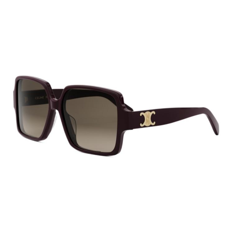 Celine Square Acetate Sunglasses Women sunglasses Brown CL40316U