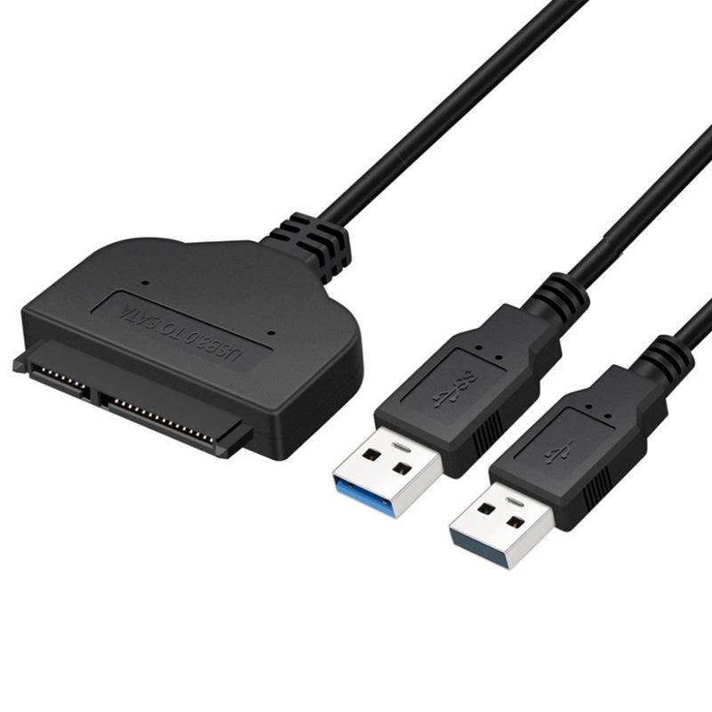 USB Powered Dual USB 3.0 to 2.5" SATA Adapter Cable with Copper Core