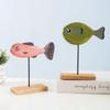 Vintage Vintage Wooden Fish Ornaments Home Decoration Props Bedrooms Living Rooms Tabletops Counters Solid Wood Decorations