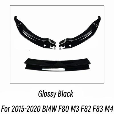 For BMW F80 M3 F82 F83 M4 2015-2020 Front Bumper Lip Chin Splitter Diffuser Spoiler Deflector Protect Guard Car Accessories Part