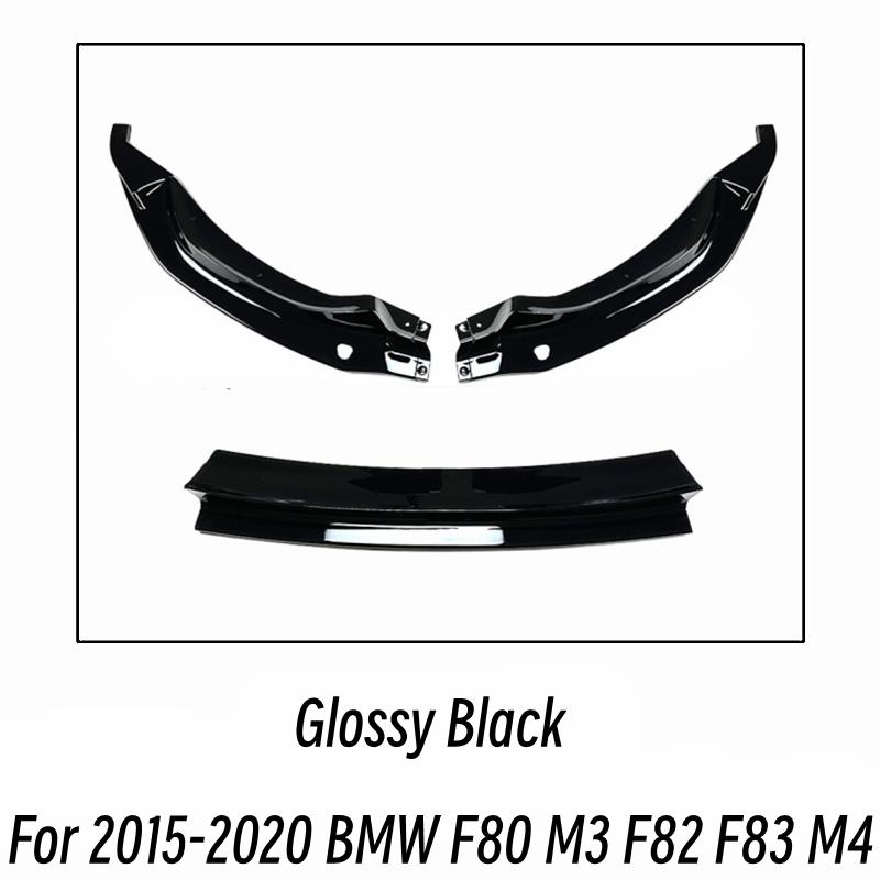 For BMW F80 M3 F82 F83 M4 2015-2020 Front Bumper Lip Chin Splitter Diffuser Spoiler Deflector Protect Guard Car Accessories Part