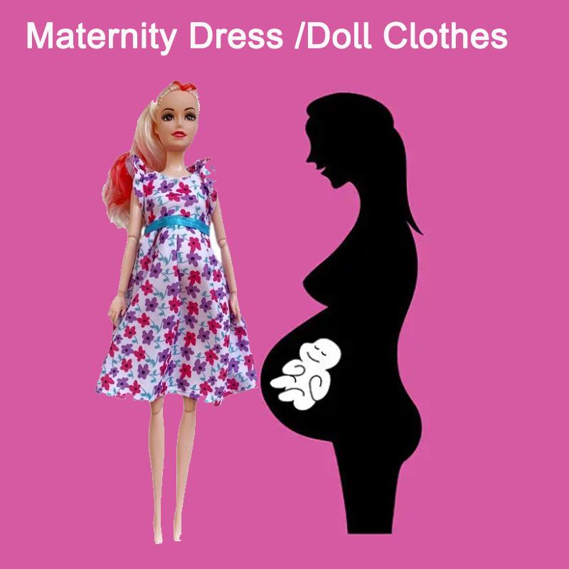 11.5in/30cm Sets/Pack Doll Clothes Maternity Dresses Female Pregnant Clothing Accessories Handmade Fashion Toys Dressing 4 Kid Friendly Entertaining