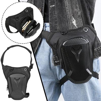 Motorrad Bein Seitentasche EVA Tragbar Wasserdicht Hartschale Outdoor Lässige Hüfttaschen Motorrad Handy Tasche Hüfttasche