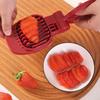 Ergonomic Design Vegetable Fruit Slicer Scissor Shaped Kitchen Gadget New Egg Slicer