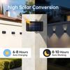 Solar Up Down Double Headed High Brightness Wall Light Outdoor Waterproof Garden Fence Door Sign Decorative Wall Washer Lighting