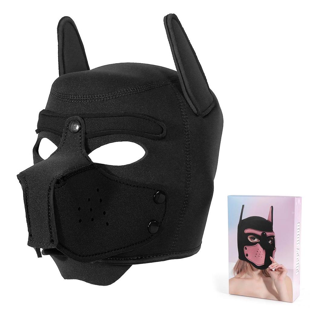 Flirtende Hundekopfmaske für Erwachsenen-Rollenspiele - Unisex BDSM Dominanz-Requisite