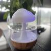 Mini Desktop Rain Sound Humidifier with Night Light and Colorful Gradient for Bedroom Atmosphere