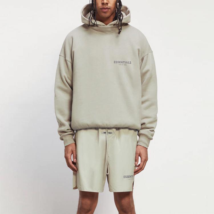 Fear of God Essentials FW20 Mock Neck Fleece Sweatshirt Men Sweatshirt Moss FOG-FW20-296