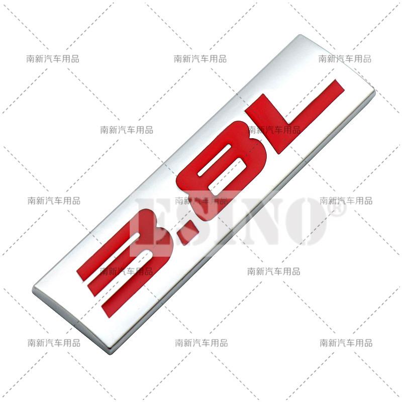 Styling Auto Emblema Adesivo 3D Metallo Cromo Lega di Zinco 3.0L 3.2L 3.5L 3.6L 3.7L 3.8L Accessorio Badge per Carrozzeria, Cofano, Parafango