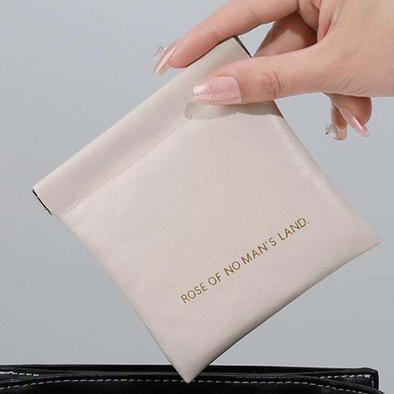 Prosta kosmetyczka na szminki Damska Przenośna Mini Torba do Przechowywania Kluczy Biżuterii Kosmetyków Torebka Wielofunkcyjna Torba