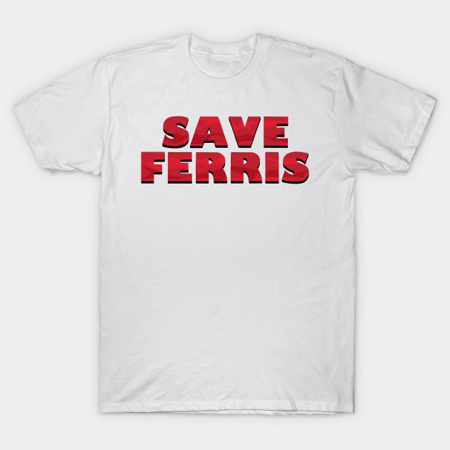 

Мужская черная футболка с принтом Save Ferris Печать на трансферной бумаге без вырезания Хлопковая футболка 4XL белый