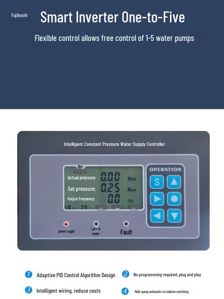 Variable Frequency Water Supply Controller Cabinet for 4000L Pump
