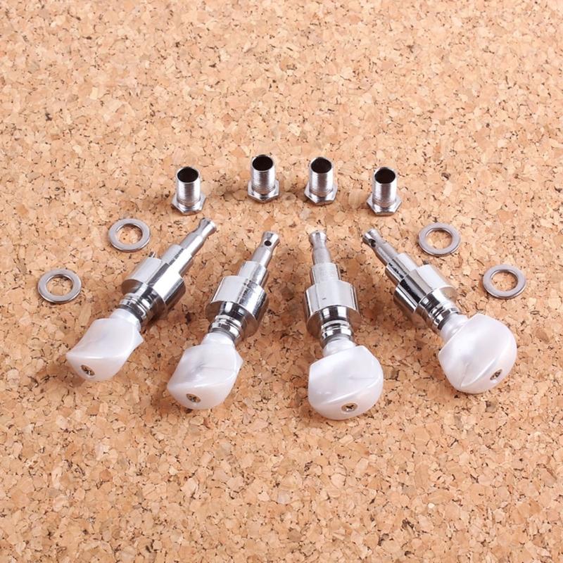 Pearled Banjo Pegs Tuning 4 Head Tuner Tone Keys Musical Instrument Parts Set