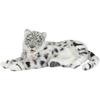 HANSA Schneeleopard Stofftier 70cm - Großes Realistisches Wildkatzen Plüschtier