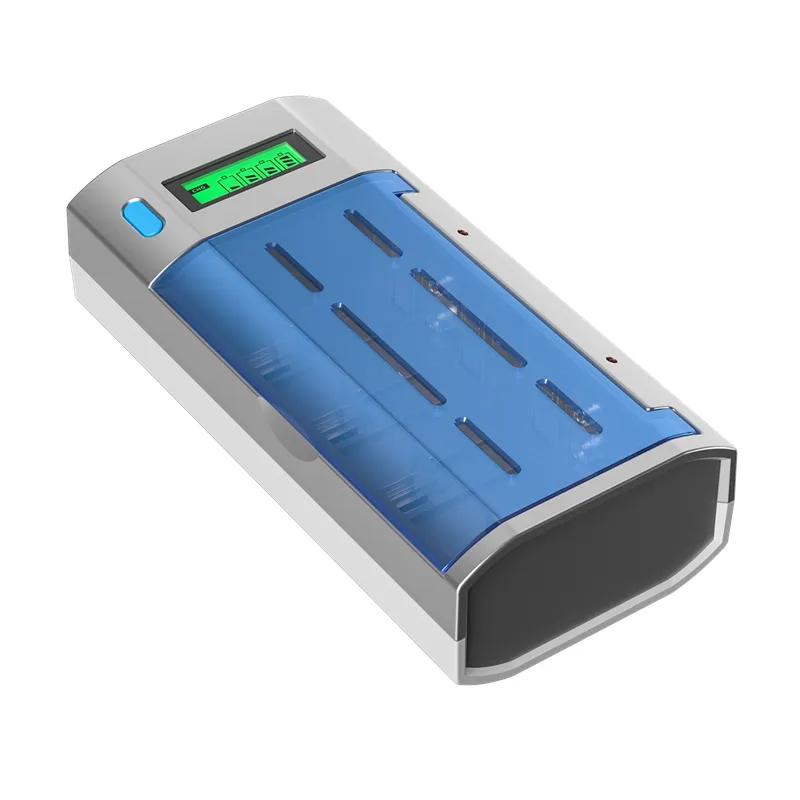 PUJIMAX Portable LCD AA AAA Power Battery Charger C D Size 9V Rechargeable Battery Chargers Fast 1.2v Nimh Nicd Battery Charger EU