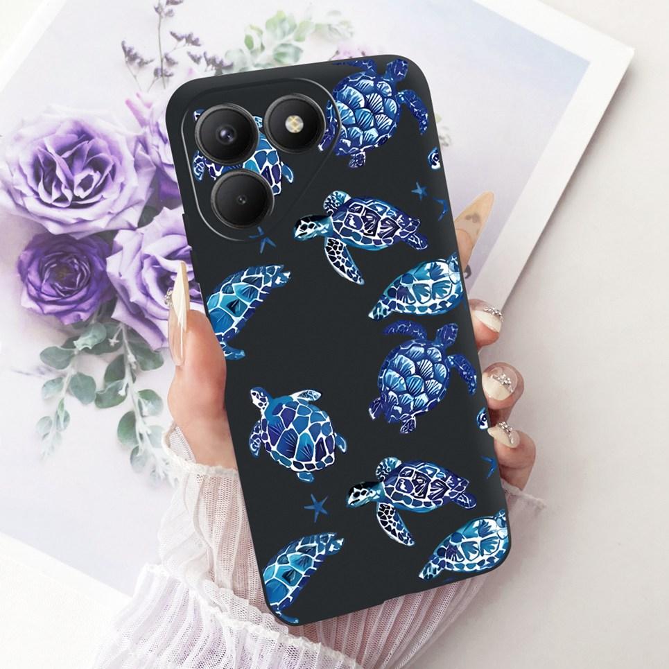 Casing For Tecno Pova 7 4G 5G LJ6 LJ7 Phone Case Pova 7 Pro Pova7 Ultra Cases Cute Cartoon Animals Dragon Lion Soft Black Cover