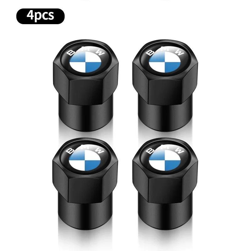 4Pcs Stylish Car Tire Valve Caps Wheel Rim Stem Covers Airdust Proof Protective Caps for BMW X1 X2 X3 X4 X5 X6 X7 Exterior Decor MD2