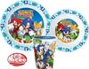 SONIC 3-in-1 Kinder-Essgeschirr-Set: Tasse, Teller