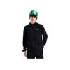 Li-Ning Comfortable Casual Minimalist Stand Collar Zipper Fleece Jacket Men jackets Black AENUN001-1