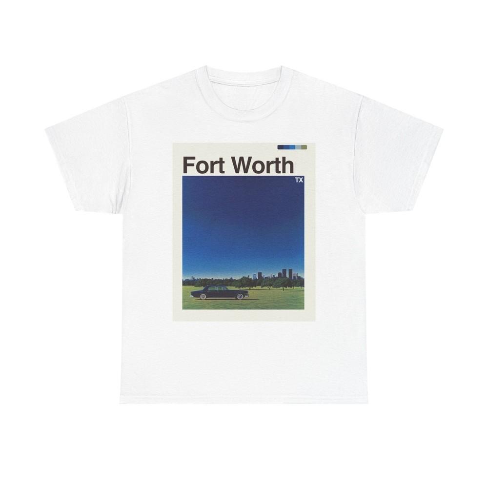

Fort Worth Skyline Graphic T Shirt Cotton Tee Apparel New Unisex T-Shirt L