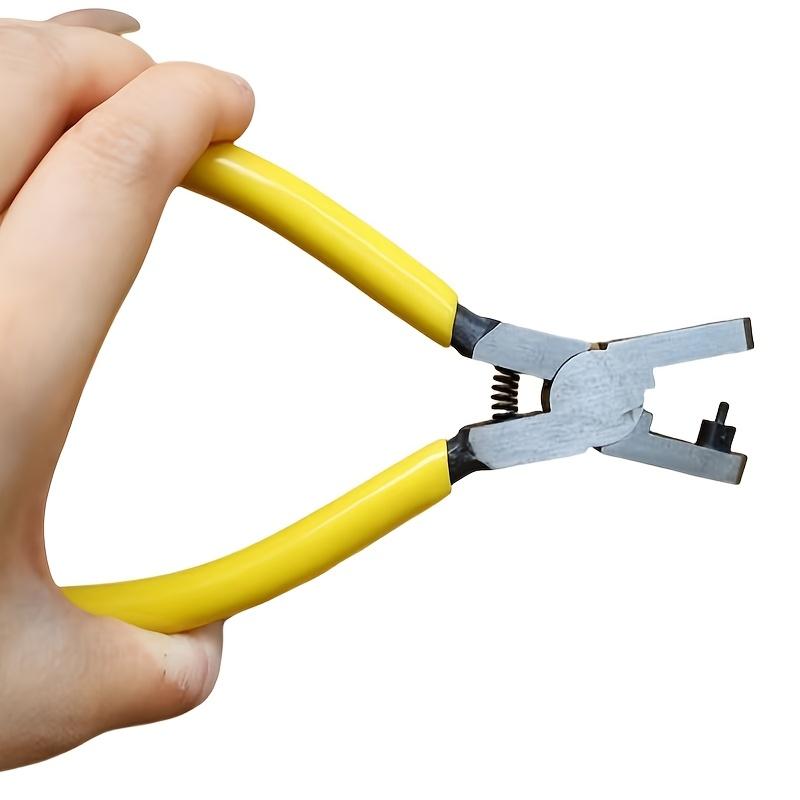 Manual Mini Hand- Punch Tool with Punching Die - 5-Inch Compact Leather & DIY Crafting Device for Hole Making, Belt Hole Creation for Watchbands