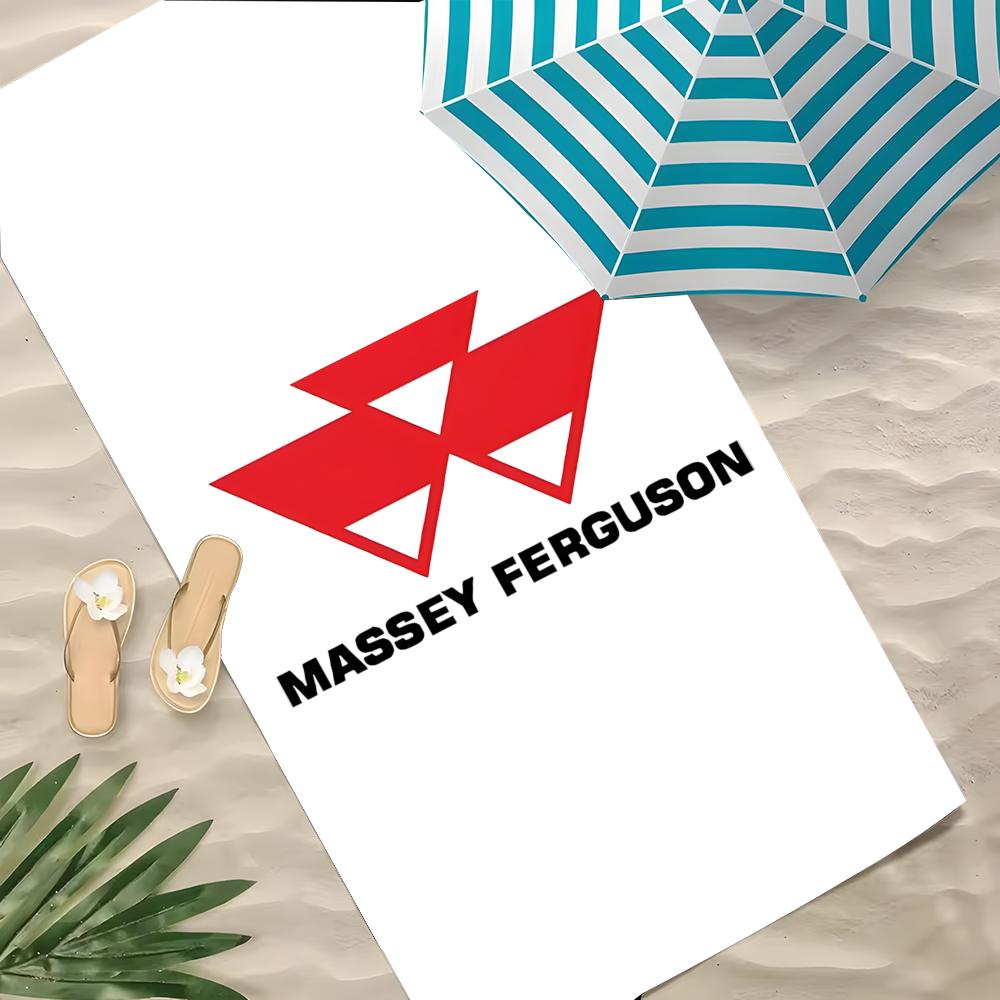 M-Massey Ferguson Towel Polyester Beach Towel Quick Dry Sand Free Bath Towel For Summer Pool Travel Vacation