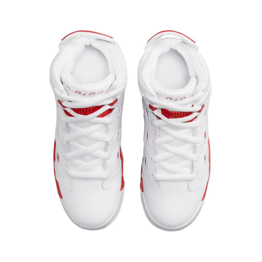 Air Jordan 6-17-23 PS White Fire Red Kids Basketball Shoes DM1160-106