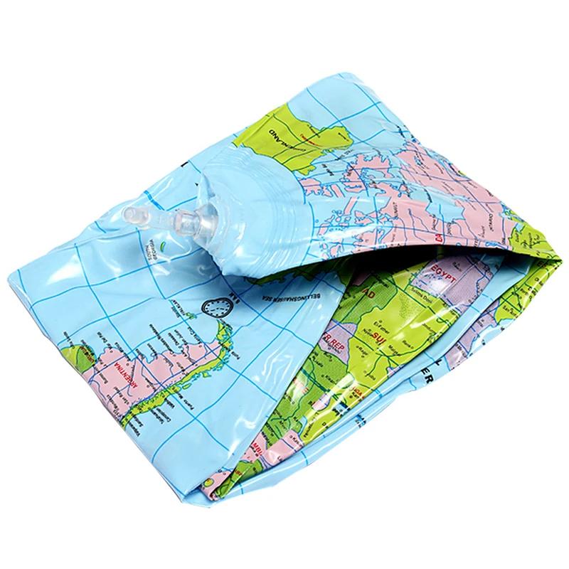 Balle Gonflable Carte du Monde Globe 16 Pouces Ballon Carte Éducation Précoce Jouets de Géographie Apprentissage de la Géographie Ballon de Plage Jouet Pour Enfant