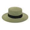 Summer Sun Protection Beach Flat Top Straw Hat Straw Shading Hat Beach Big Eaves Hat