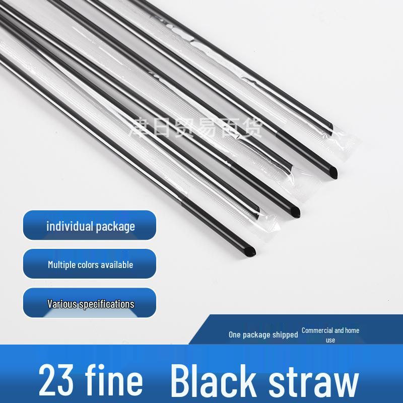 Individually Wrapped Transparent Sharp Tip Boba Straws - Pack of 1