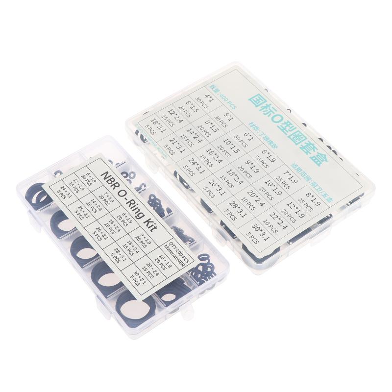 1Box O-Ring Rubber Nbr Seal Assortment Washer Gasket O Ring Kit Repair Faucet Pipe Car Plumbing Pneumatic Accessory Tool Set