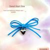 Bowknot Heart Hanging Accessory: DIY for Phone Cases, Hair Clips, Handbags, Shoes, Socks, and Bags.