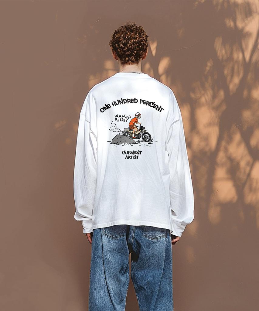OHP Ohp X Cubment Bwannaride No.2 Crew Neck Long Sleeve T-Shirt