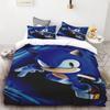 Kids Sonic Duvet Cover Hedgehog Cartoon Bedding Set Quilt Cover Set Twin Full Queen Comforter Cover Bedroom Gifts