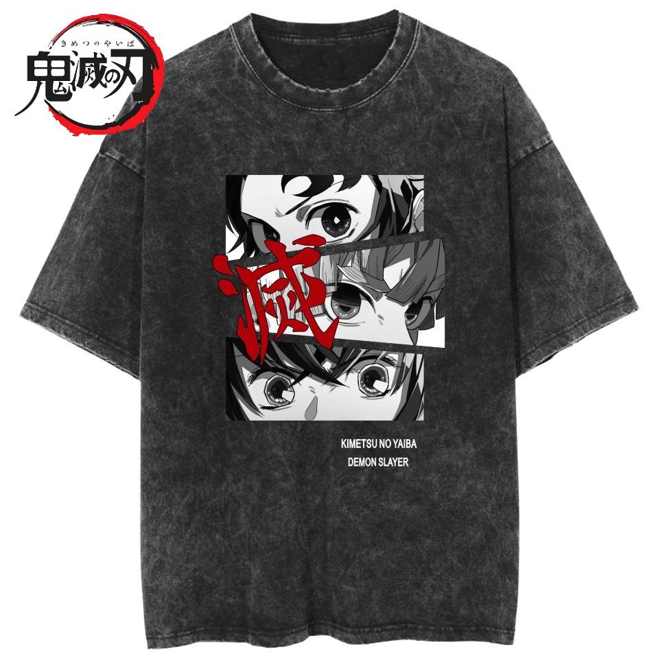 2026 Demon Slayer Anime Devil Killer Kamado Nezuko Laundry T-shirt Summer Unisex Loose Casual Short Sleeved Top Summer T Shirt