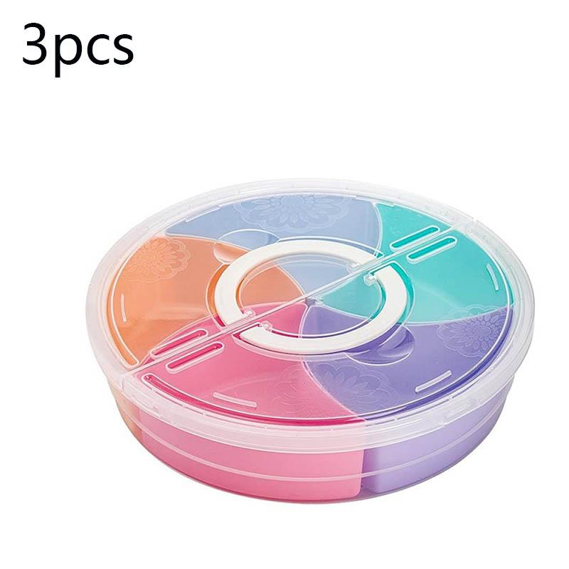 Multi-function Food Storage Tray with Lid Food Containers Tray To Keep for Nuts and Candy Dried Fruit Snack Plate Serving Platte