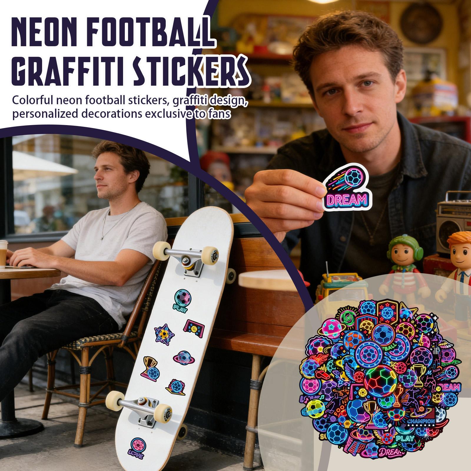 Football stickers set with assorted Football stickers and creative Football stickers for decoration and Football stickers for crafts One Size