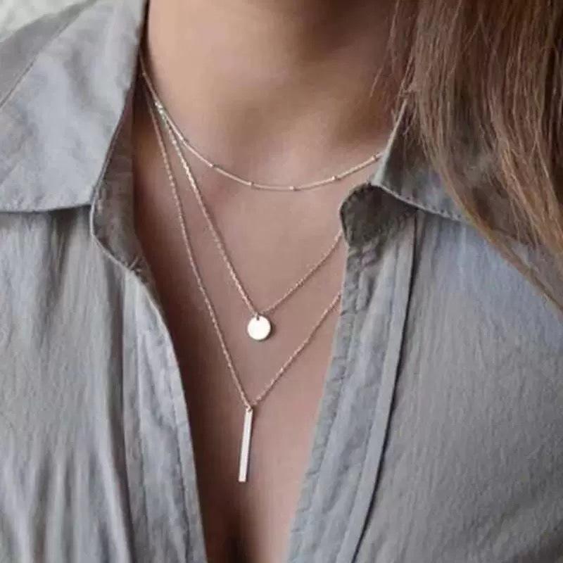Chic Meerdere Lagen Lange Metalen Kwastjes Ketting Ketting