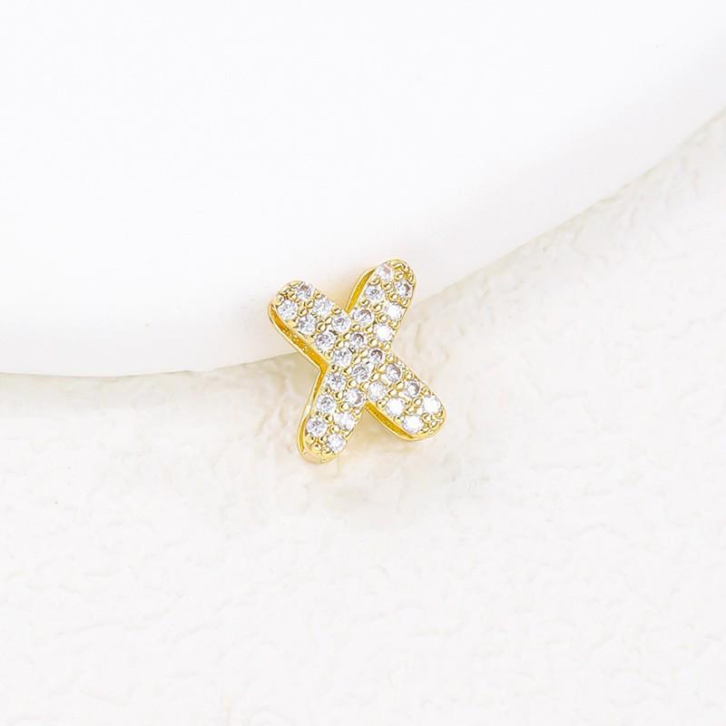 Hot-Selling 26-Letter Zirconia Pendant Necklace with Diamond Cute Design