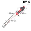 2025  Internal Hexagonal Screwdriver Small Wrench Hexagonal Star Set Tool Extended Straight Shank Hexagonal Edge Bicycle