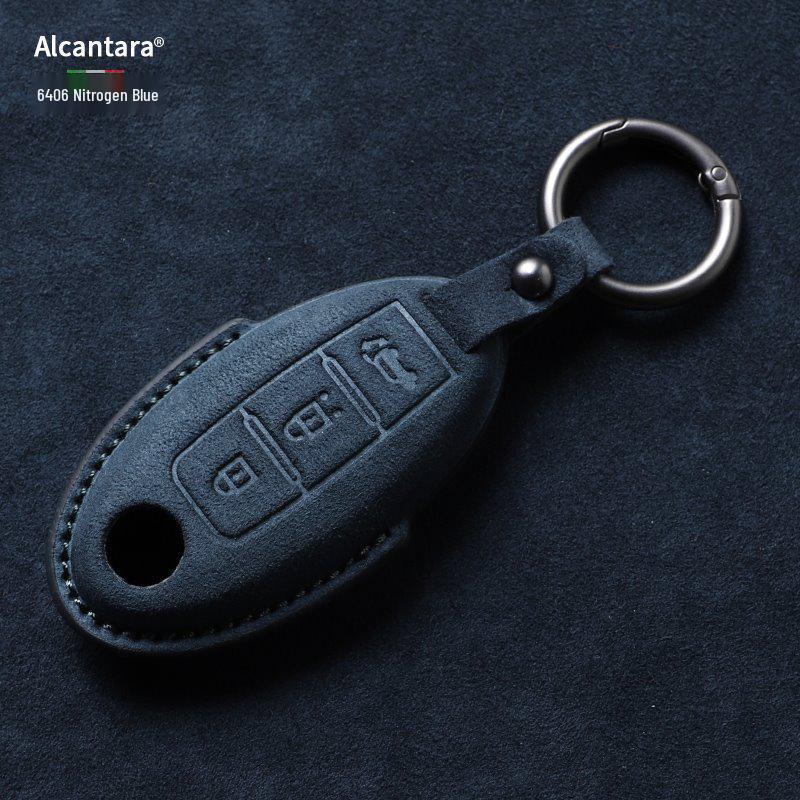 Nissan Key Cover: Full Wrap Suede Shell for Qashqai, Teana, X-Trail, Tiida, Loulan, Tuoda.