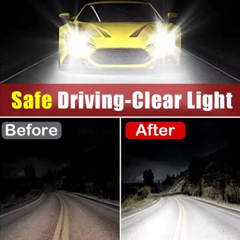 Car Headlight Restoration And Polishing Kit - Scratch Remover And Oxidation Cleaning Repair Paste For Headlight Assembly